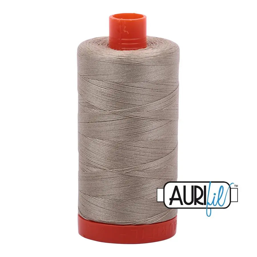 2324 Stone Aurifil Cotton 50wt Large Spool