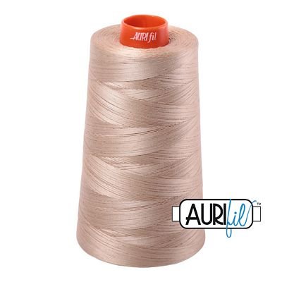 Aurifil 2615 Aluminum 50wt cotton thread 5900m cone