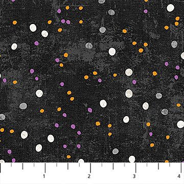 Northcott Wicked black multi Halloween print