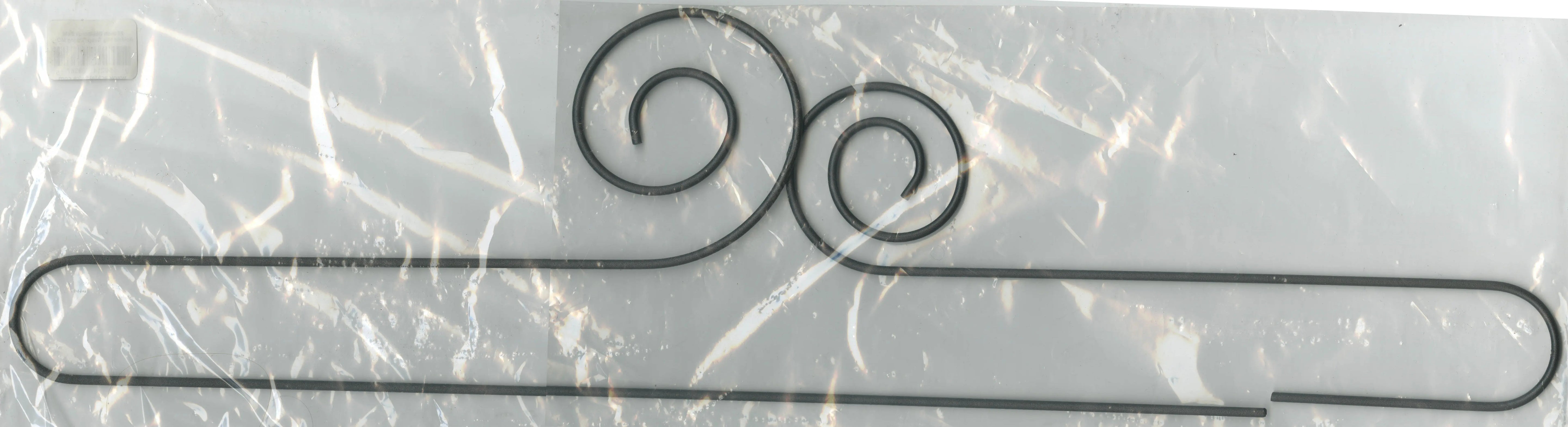 24in Double Scroll Split Btm Hanger Silver Tex - Linda's Electric Quilters