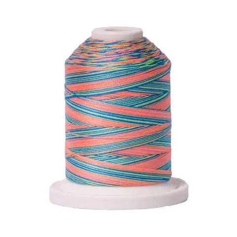 253 Summery Fun Signature Cotton Variegated Thread Mini Spool - 40WT American & Efird Signature