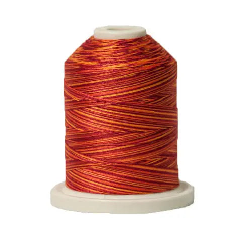 257 Poppy Blaze Signature Cotton Variegated Thread Mini Spool - 40WT American & Efird Signature