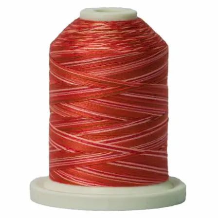 262 Amber Glow Signature Cotton Variegated Thread Mini Spool - 40WT American & Efird Signature
