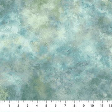 Northcott Stonehenge Autumn Splendor mid teal quilting cotton