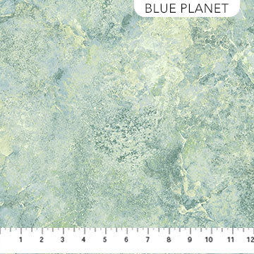 Northcott Stonehenge Eagle Pass Quartz quilting fabric in Blue Planet Light