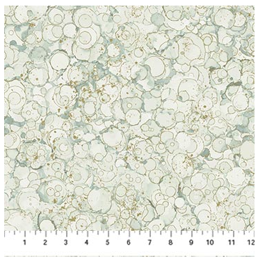 Northcott Midas Touch bubble texture sage