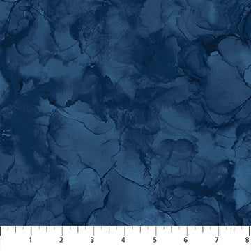 Mirage Navy Cotton 43"/44" Fabric Per Yard