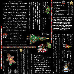 Quilting Treasures Steampunk Christmas black recipes quilting cotton fabric