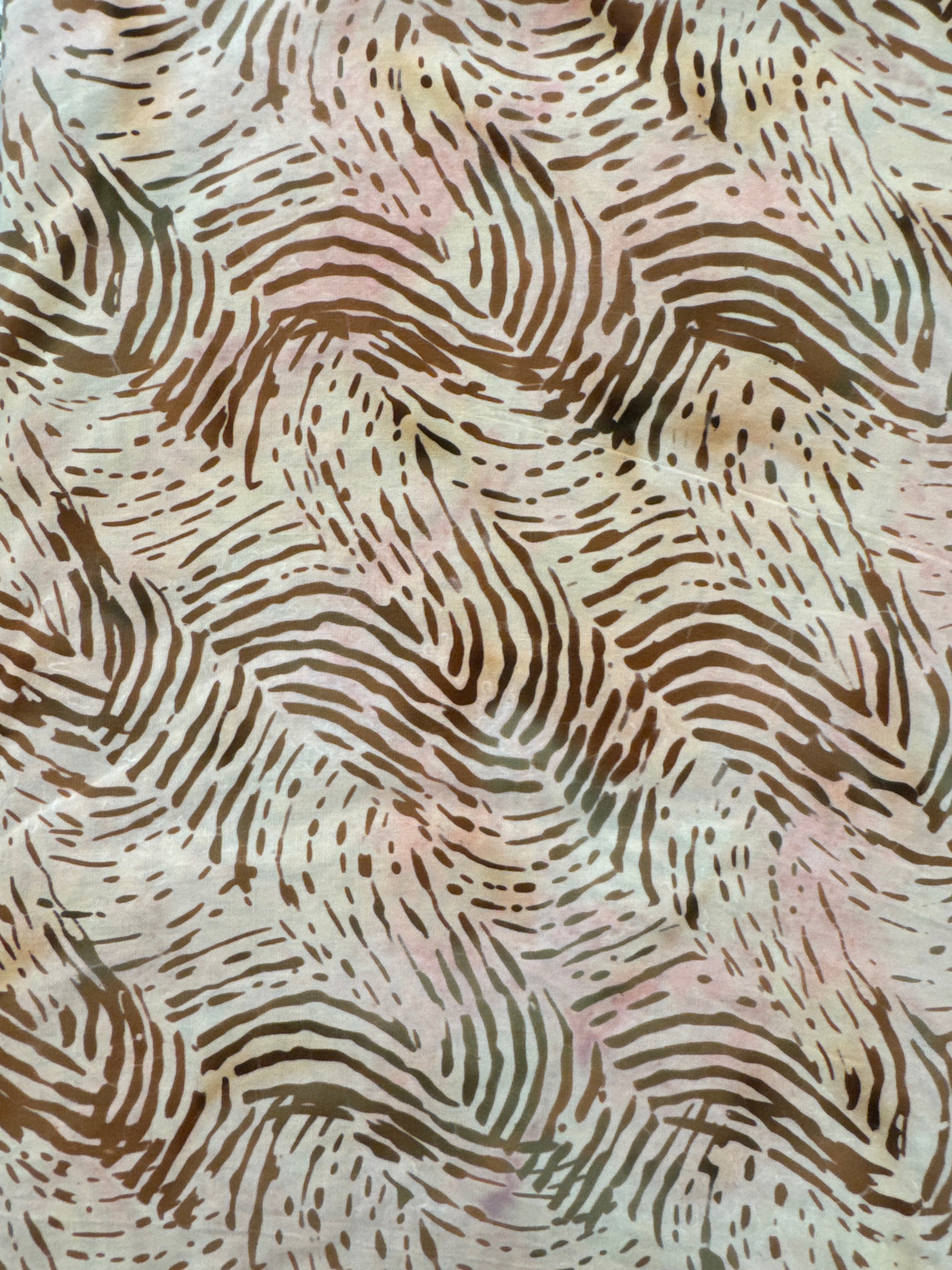Andover Diagonal Stripe Pink and Taupe quilting fabric