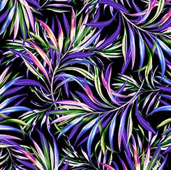 Quilting Treasures Posh Palms tropical quilting cotton fabric