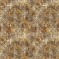 Quilting Treasures Steampunk Adventures scrollwork quilting cotton fabric