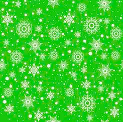 QT Fabrics Snowman Follies snowflake toss quilting cotton fabric in Green