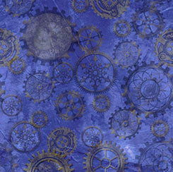Quilting Treasures Steampunk Hallow gears Halloween quilting cotton fabric