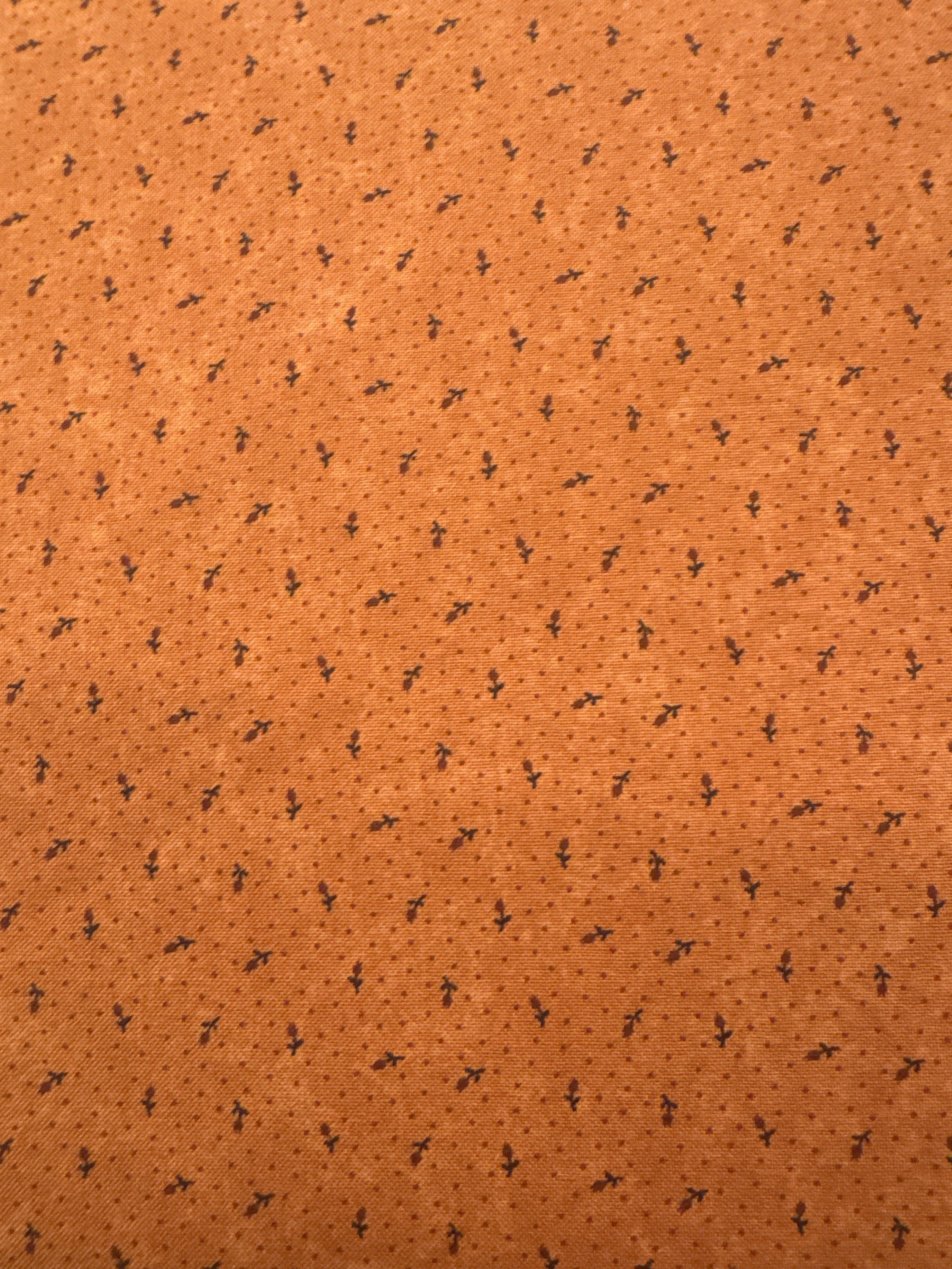 Daisy Lane Orange floral quilting fabric by Moda