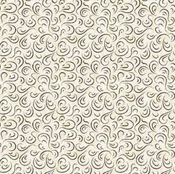 QT Fabrics Stallion Song swirls quilting cotton fabric in Cream