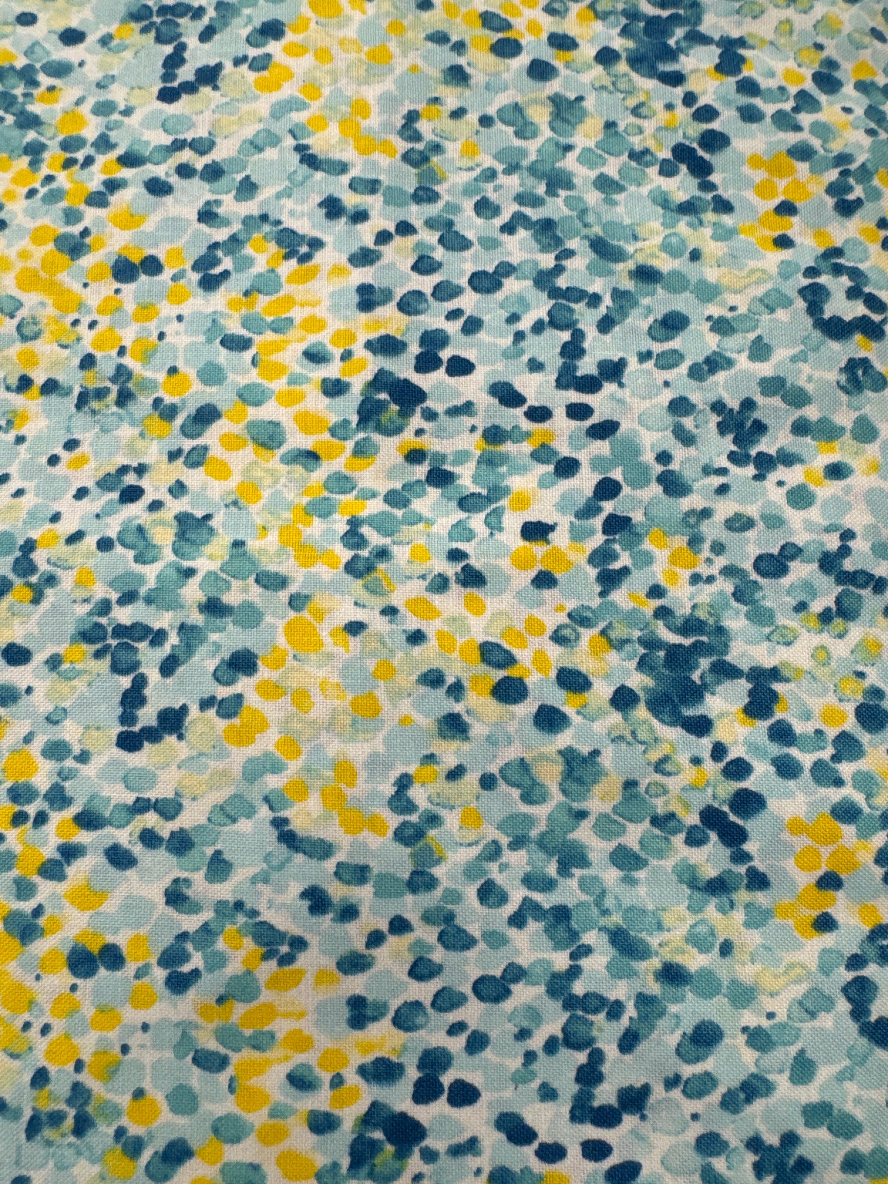 Lush and Lively Mint Dots quilting fabric by Figo