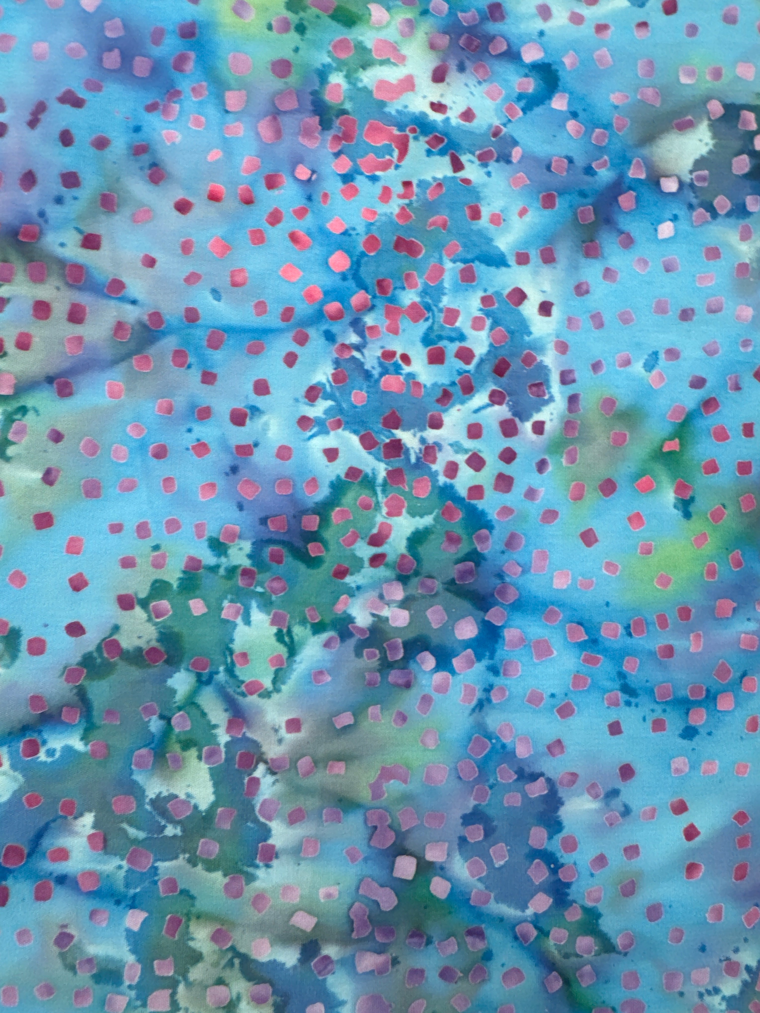 Purple Dots on Watercolor Blue dot quilting fabric by Andover Fabrics