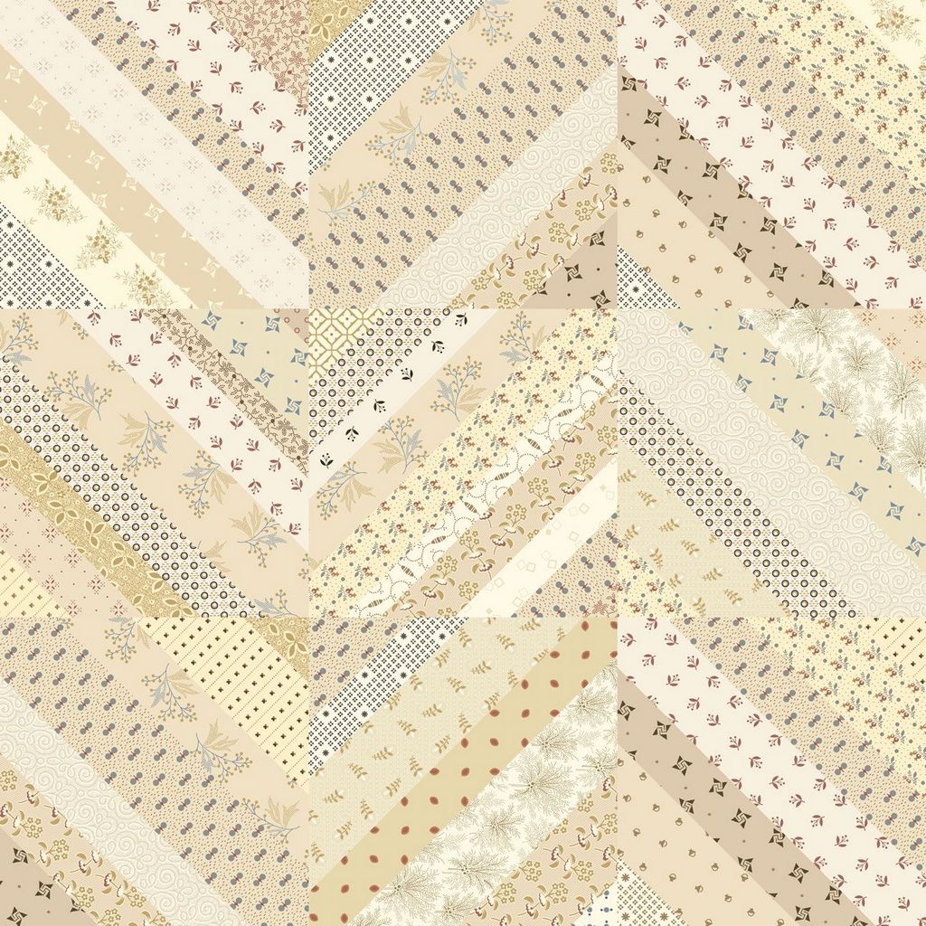 Cream Scrap Happy Cotton Wideback Fabric Per Yard