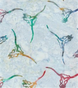 Bali Batik BT-5312 Longhorns Cotton 44"/45" Fabric Per Yard