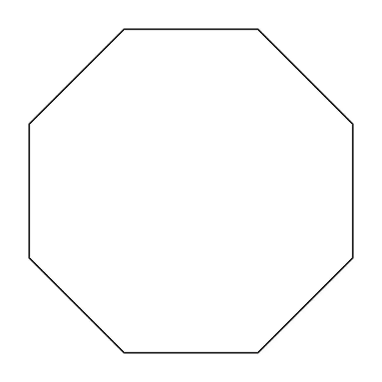 2in Octagon Template Checker Distributor