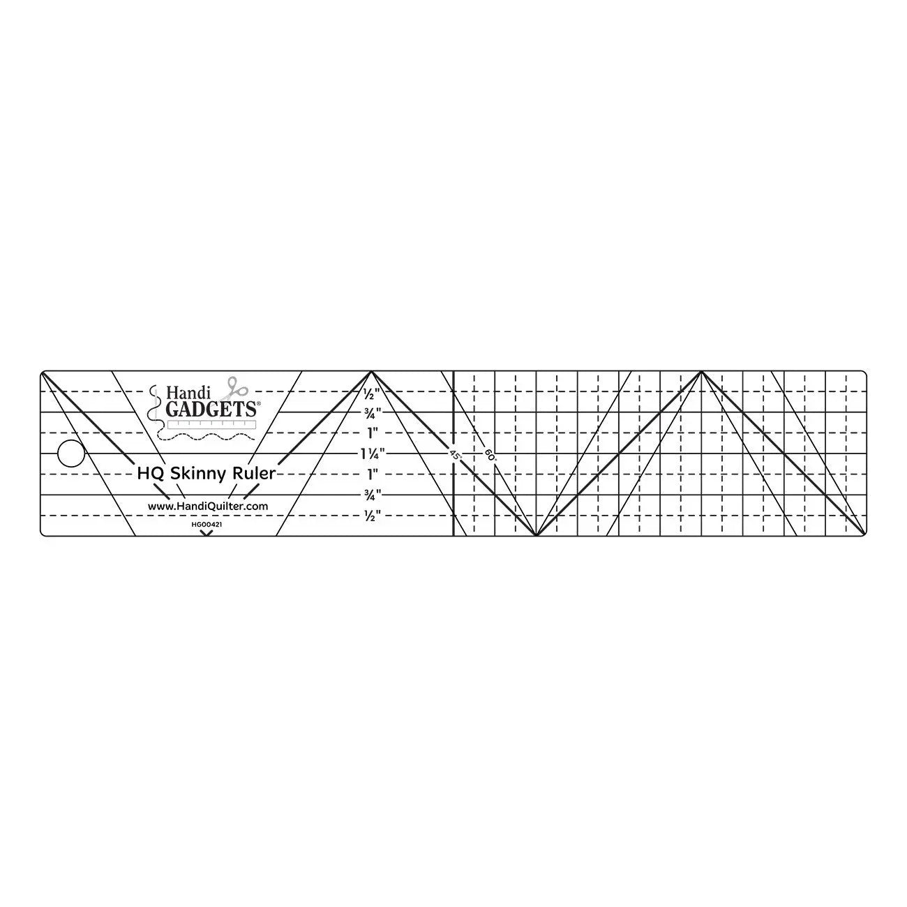 2in x 10in Ruler - Linda's Electric Quilters