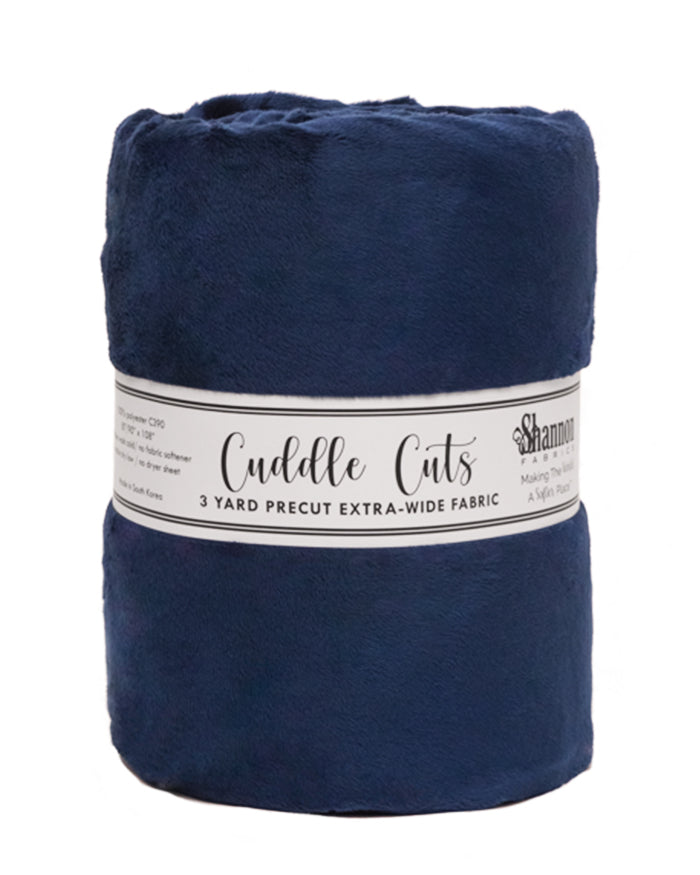 3 Yard Cuddle 110" Cut - Navy