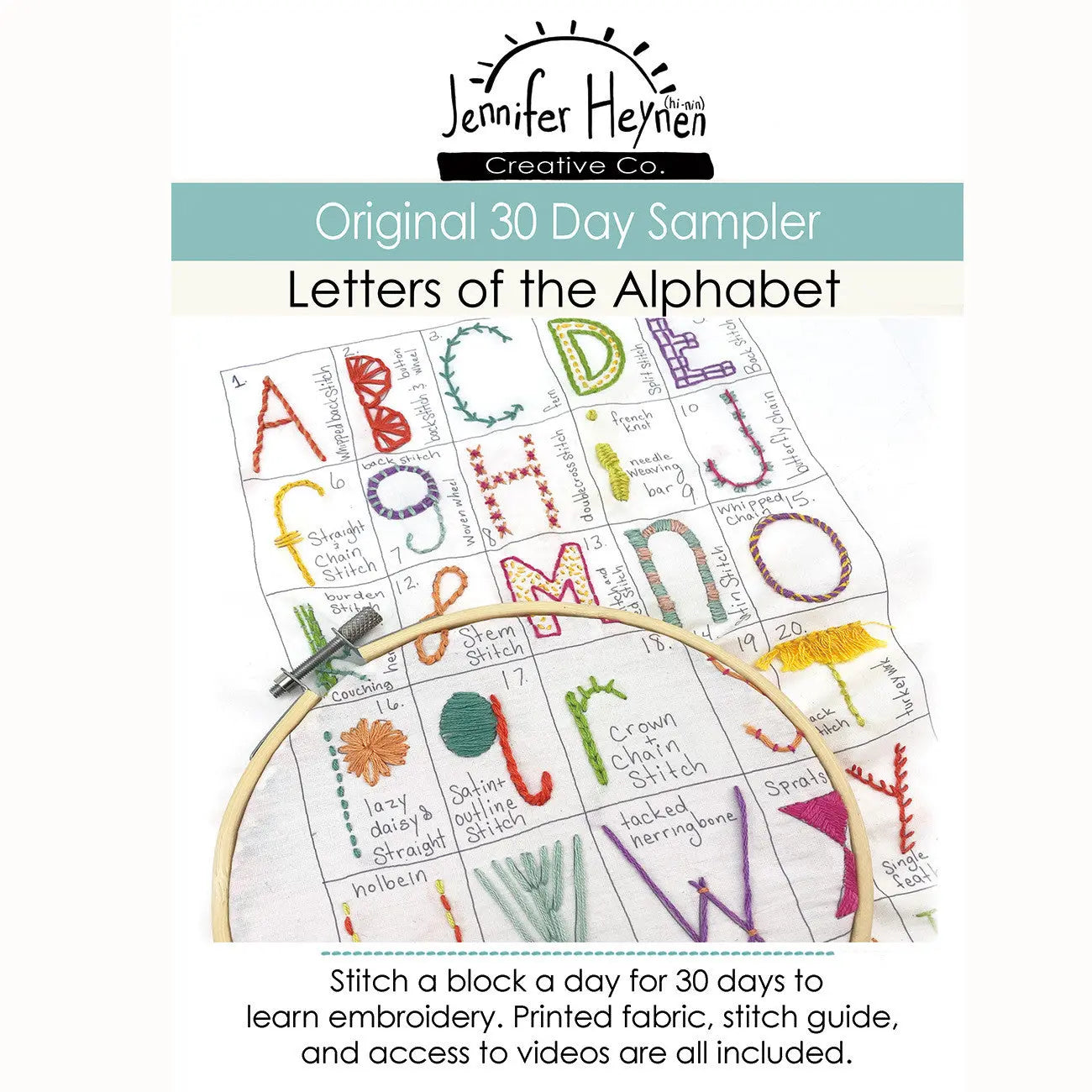 30 Day Sampler Letters of the Alphabet - Original - Linda's Electric Quilters