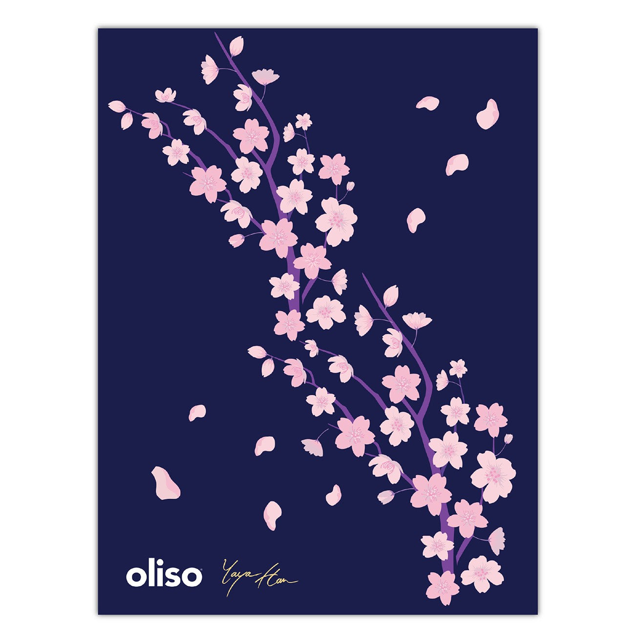 Oliso Pressing Cloth Yaya Han Cherry Blossom