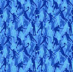 QT Fabrics Slam Dunk basketball camo blender quilting cotton fabric