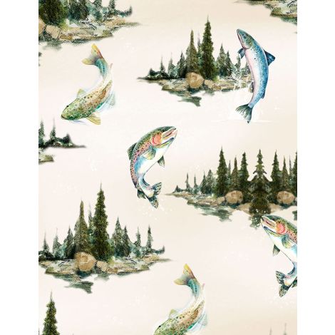 WL Lake Scenic with Fish Cream - Reeled In