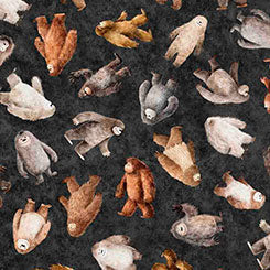 Quilting Treasures Bigfoot Toss quilting cotton in Charcoal