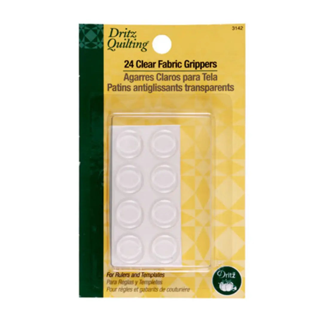 Clear Fabric Grip Dots - Linda's Electric Quilters