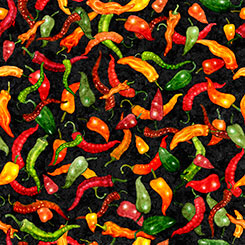 Grab Bag Season 3 Chili Peppers novelty quilting fabric by Quilting Treasures