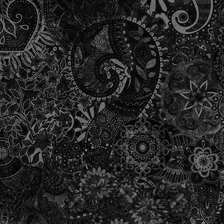 Black Mystique Blender Wideback Cotton Fabric Per Yard