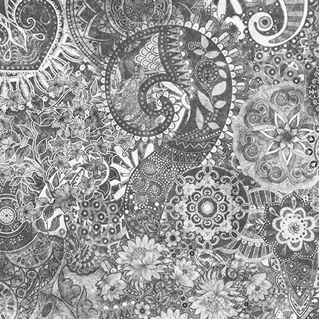 Ash Mystique Blender 44"/45" Cotton Fabric Per Yard