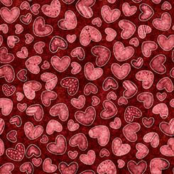 Quilting Treasures Hearts and Hugs Hearts quilting fabric