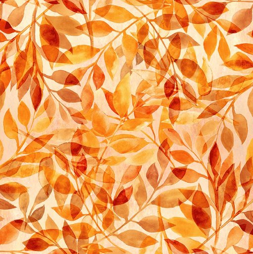 In The Beginning Reflections of Autumn shadow branches quilting cotton fabric