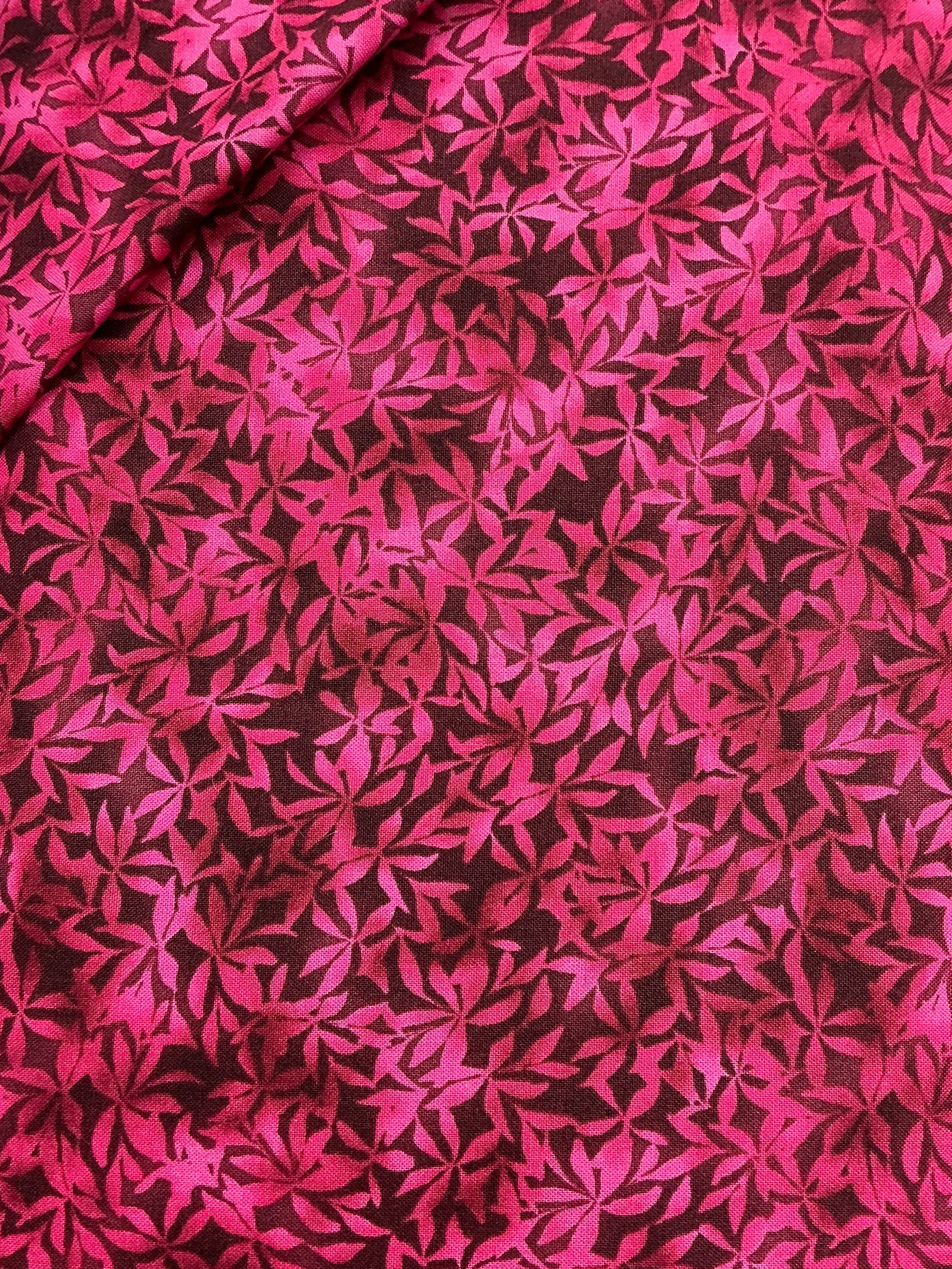 Pink Botanical Magic floral quilting fabric by Lola Molina for Wilmington Prints