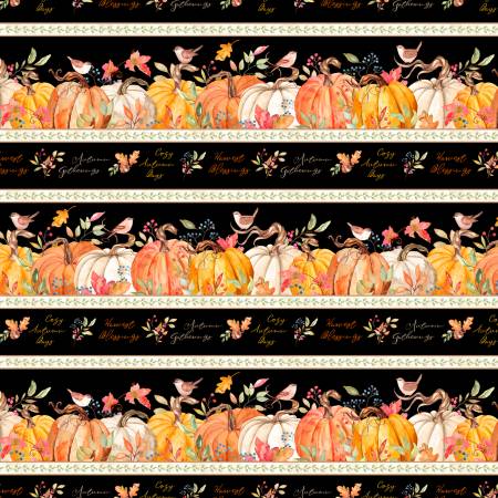Wilmington Autumn Day multi repeating stripe quilting cotton