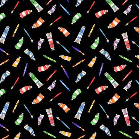 Wilmington Art Materials Black quilting fabric