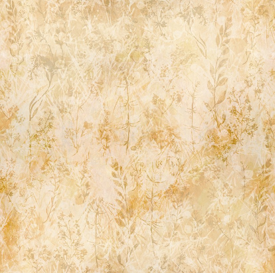 In The Beginning Reflections of Autumn cream twigs quilting cotton fabric