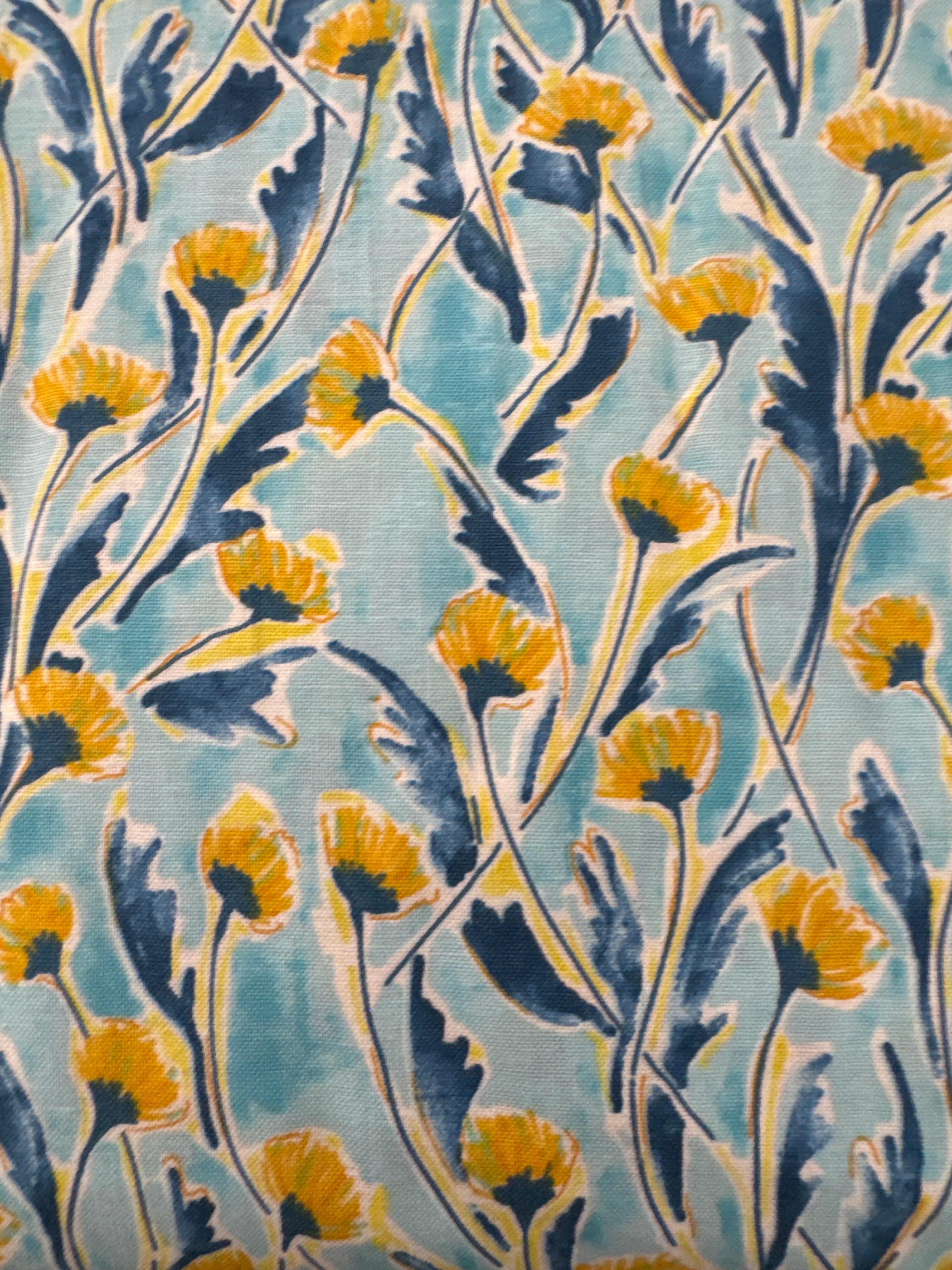 Lush and Lively Mint Garden floral quilting fabric by Figo