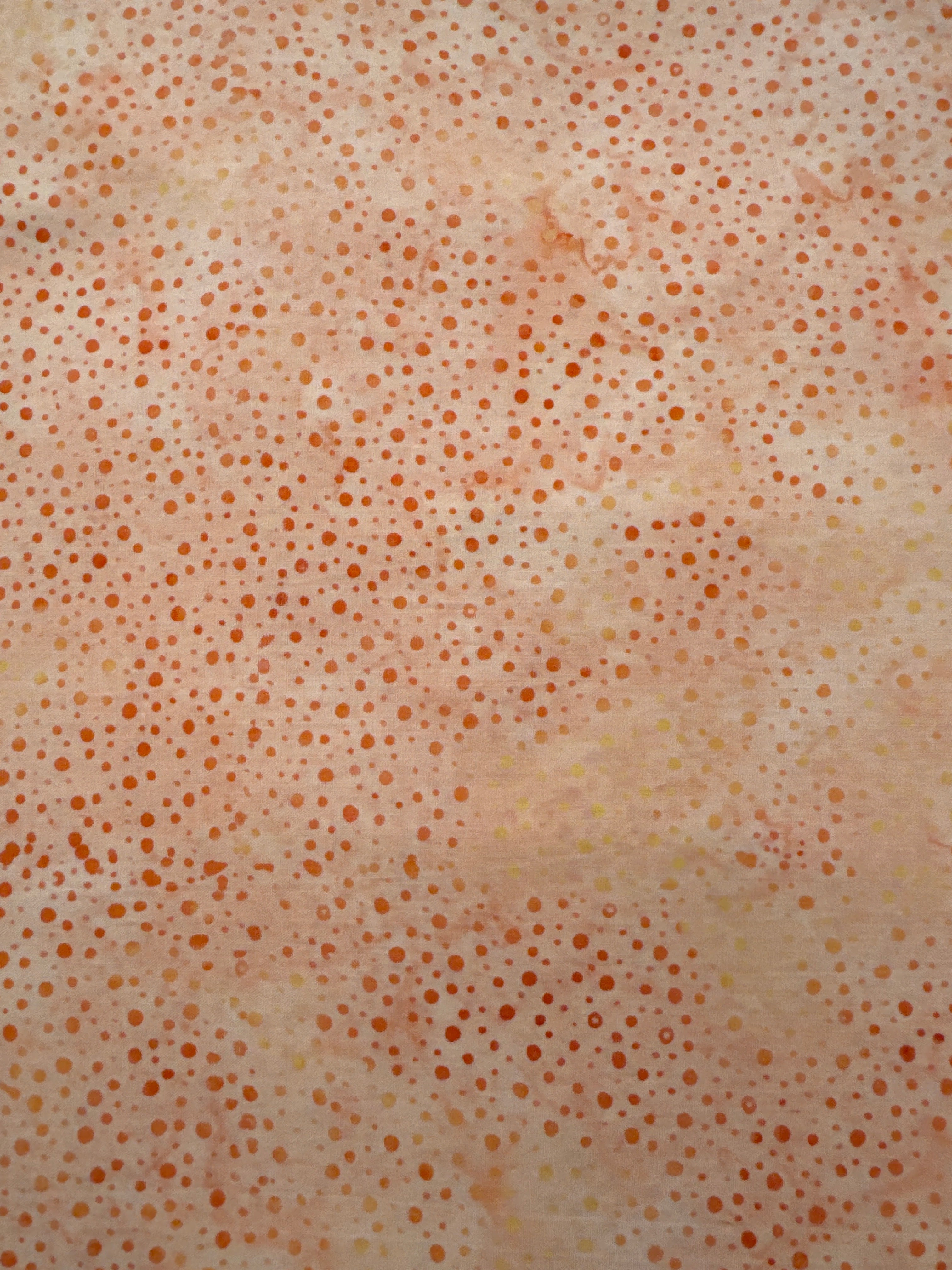 Sherbet Dots Coral dot quilting fabric by Hoffman Fabrics