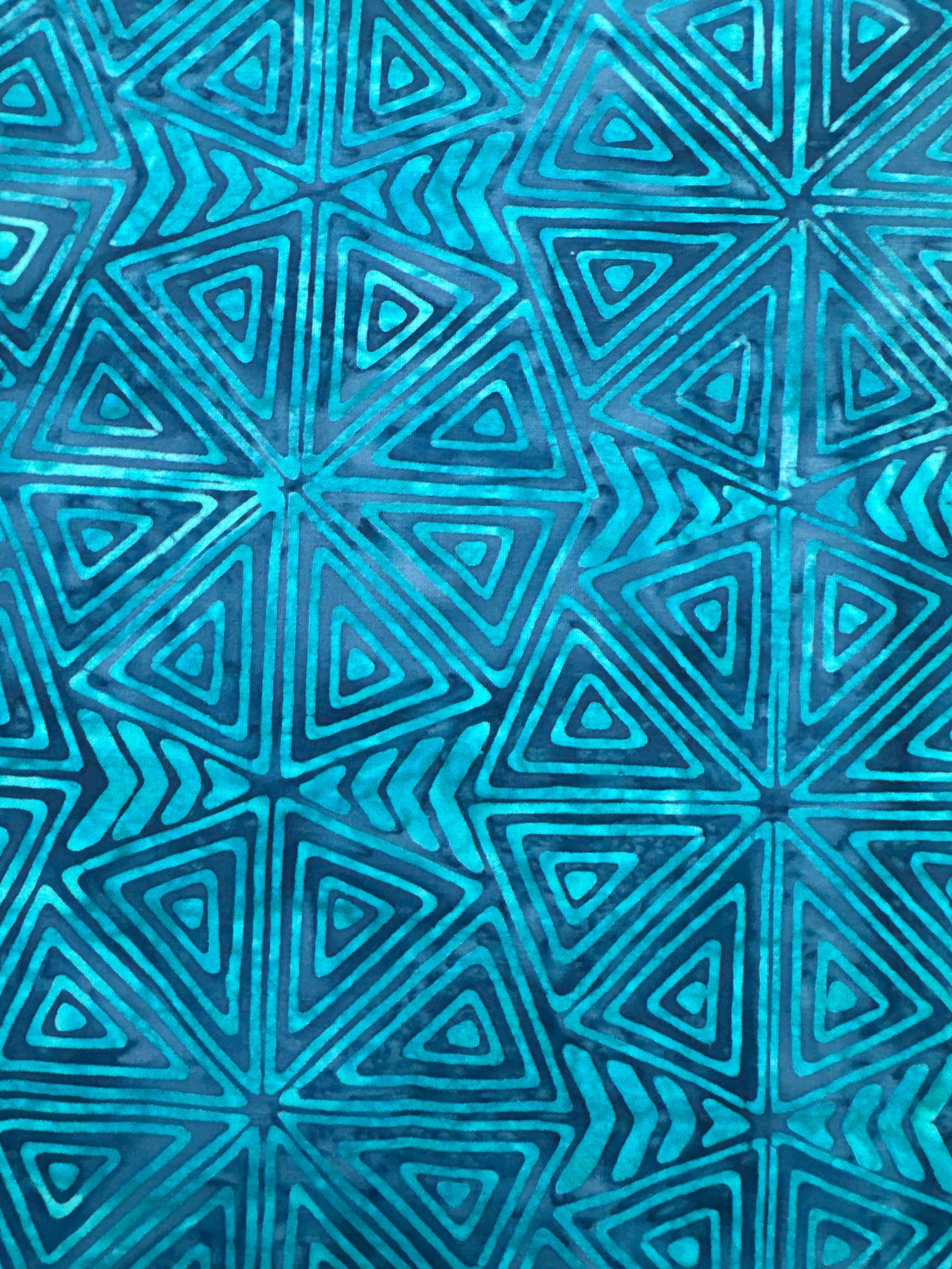 Line Work Triangle Slices Pearl Blue geometric quilting fabric by Blank Quilting