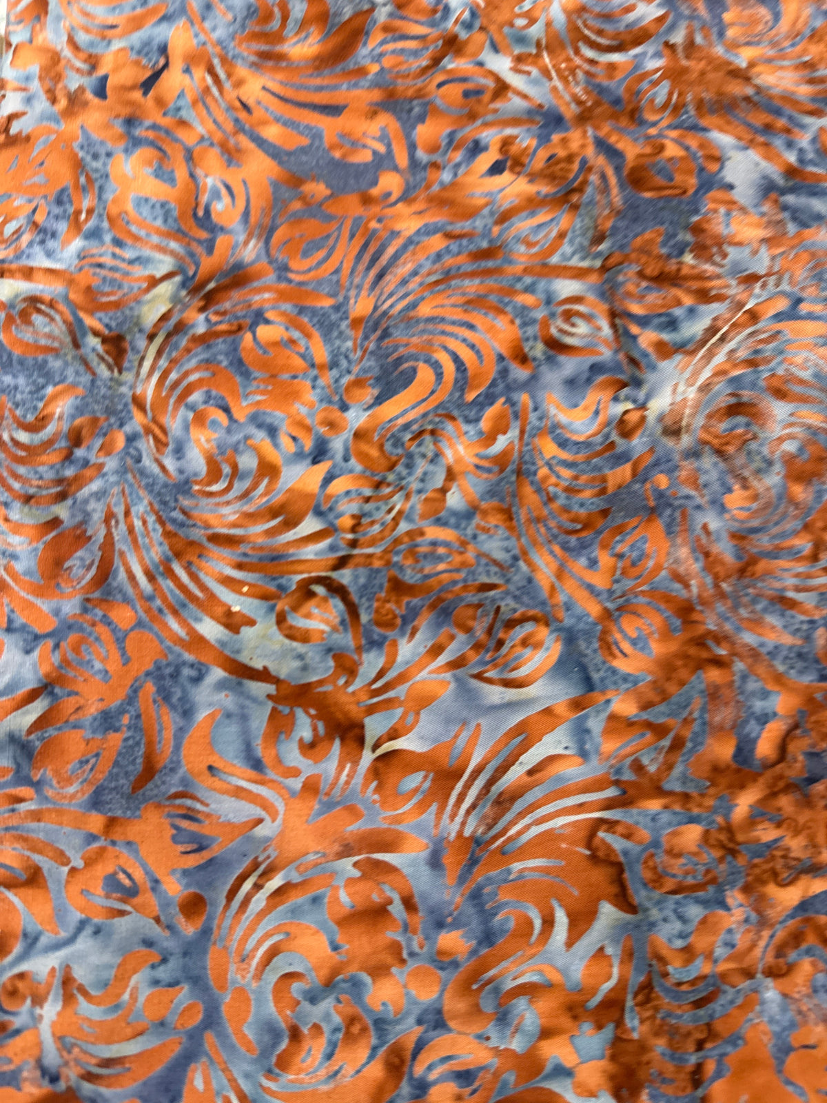 Floral Accent Rust quilting fabric by Andover Fabrics