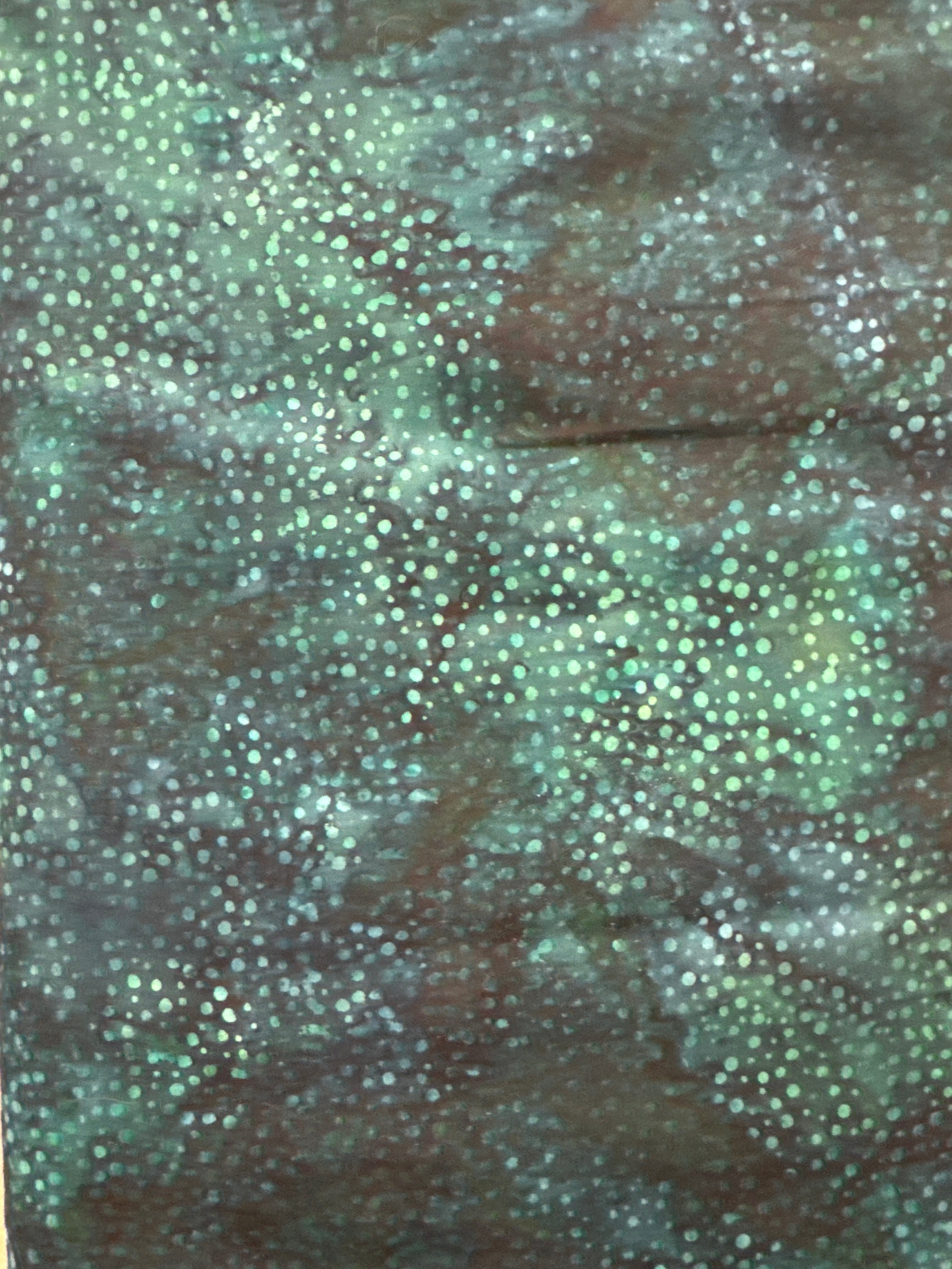 Deep Emerald Bubbles green blender quilting fabric by Hoffman Fabrics