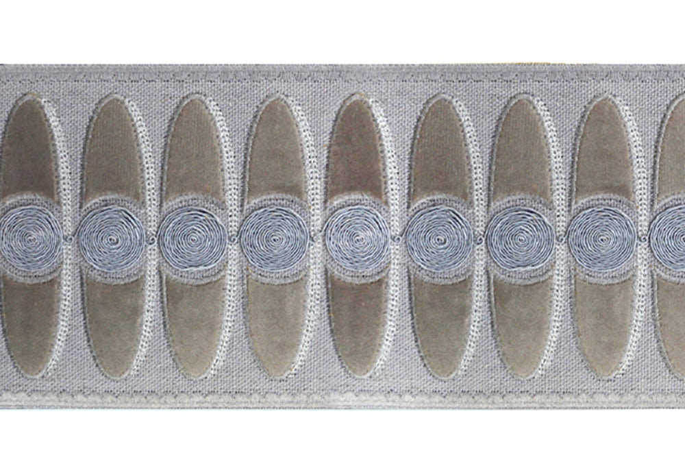 4 1/2-inch Velvet Embossed Decorative Trim Tape – 5 Yard Roll | Style BR-7529
