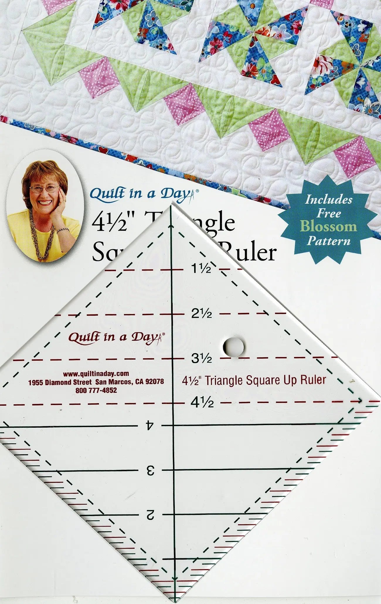 4-1/2in Triangle Square Up - Linda's Electric Quilters