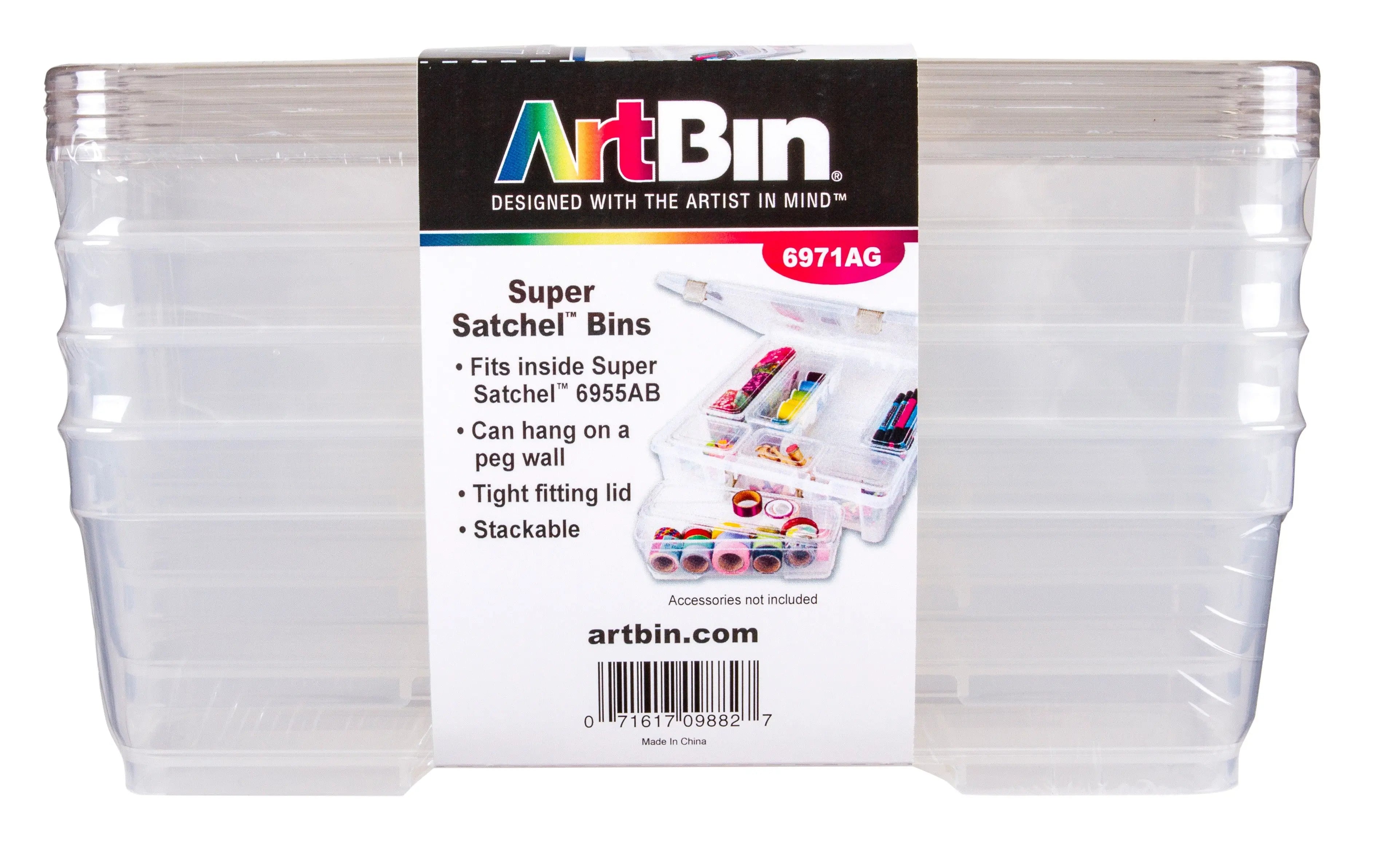 4 Pack Long XL Bins w Lids - Linda's Electric Quilters