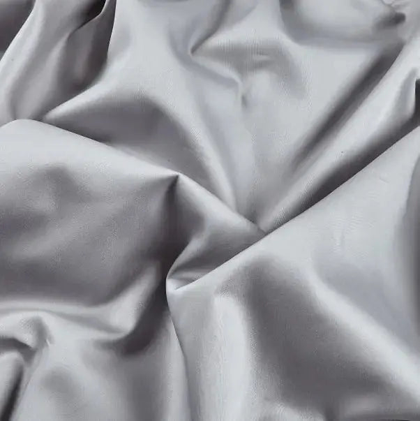 Grey Cotton Sateen Wideback Fabric